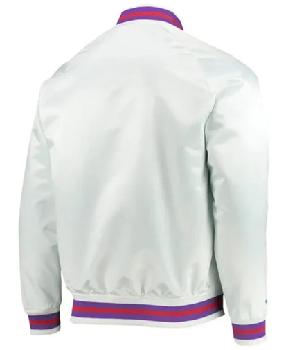 Toronto Raptors Hardwood Classics White Varsity Jacket