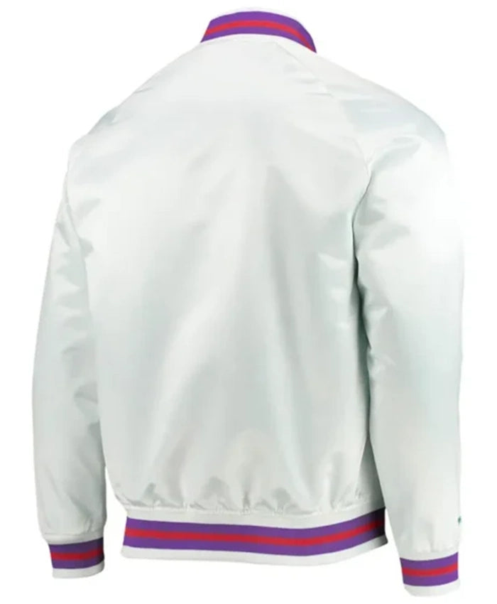 Toronto Raptors Hardwood Classics White Varsity Jacket