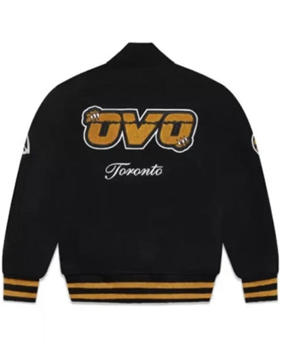Toronto Raptors OVO Black Varsity Jacket