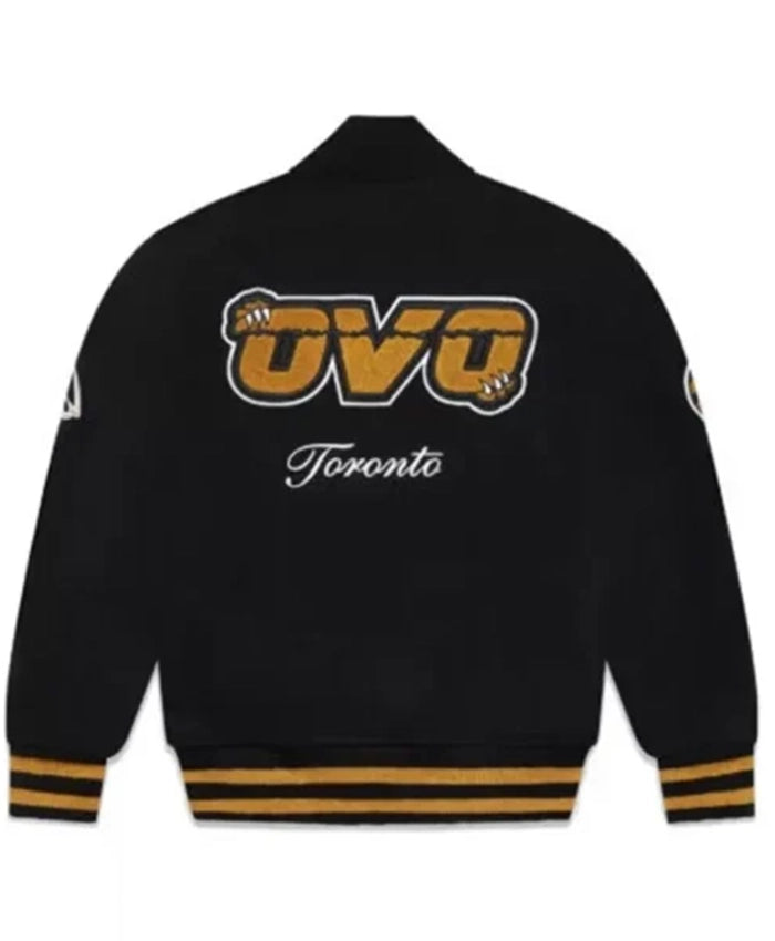Toronto Raptors OVO Black Varsity Jacket