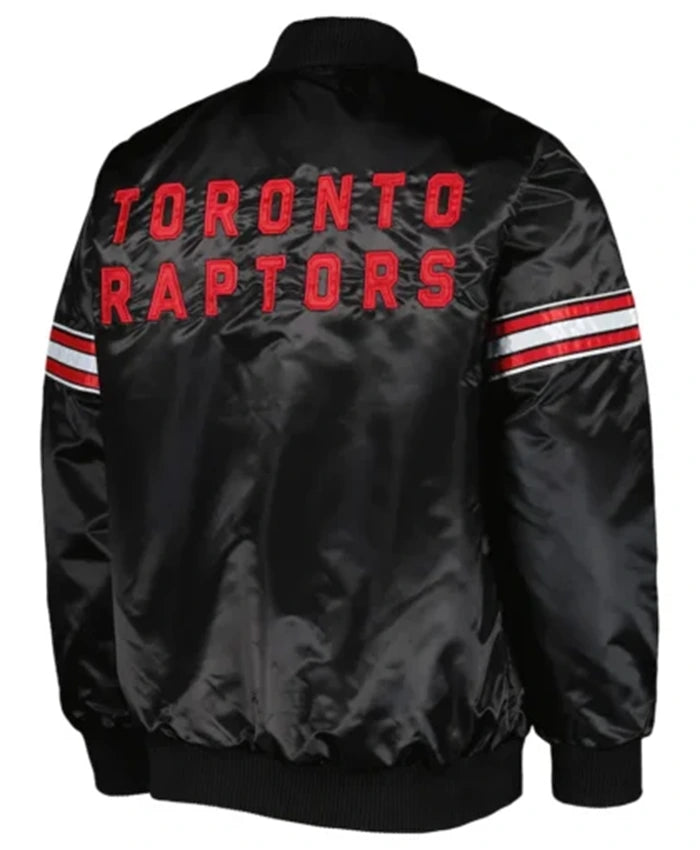 Toronto Raptors Pick And Roll Black Varsity Jacket