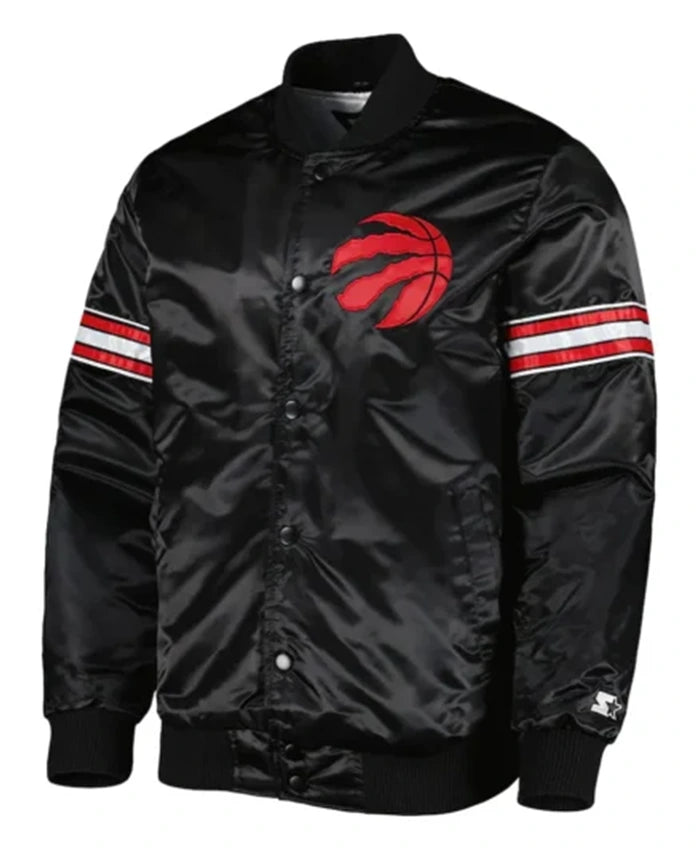 Toronto Raptors Pick And Roll Black Varsity Jacket