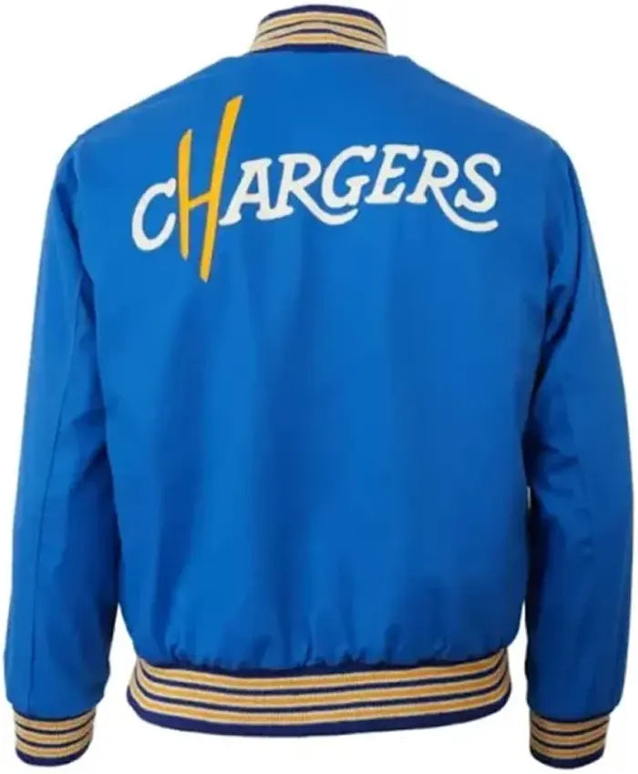 Tristan Los Angeles Chargers Blue Varsity Jacket