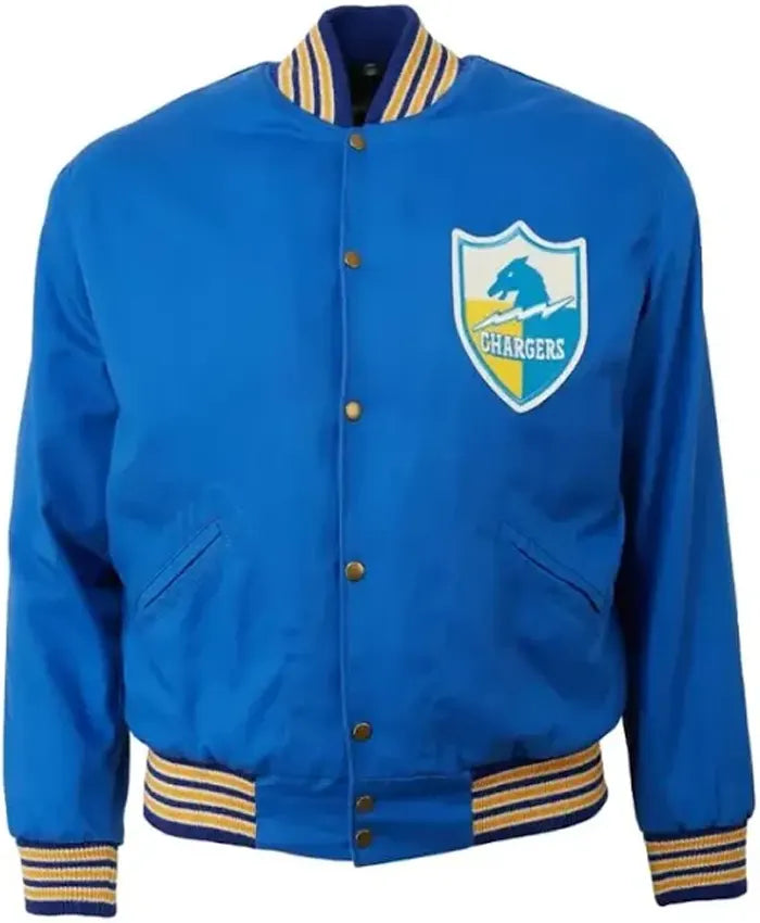 Tristan Los Angeles Chargers Blue Varsity Jacket