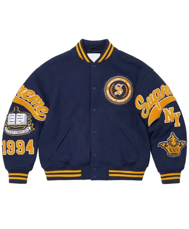 Veritas Blue Varsity Jacket