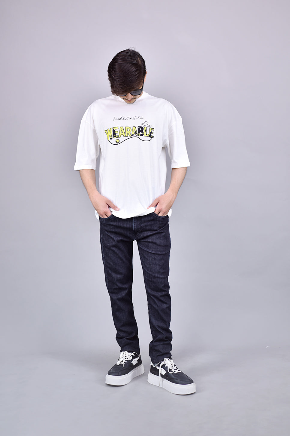 Waqt Calligraphy Logo Tee