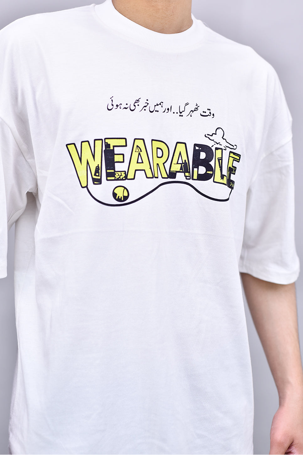 Waqt Calligraphy Logo Tee