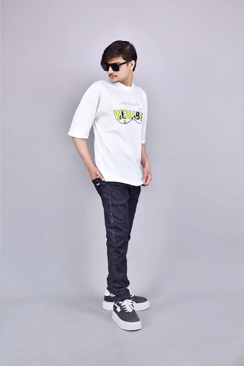 Waqt Calligraphy Logo Tee