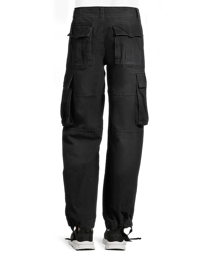 Wide Leg Black Cargo Pant