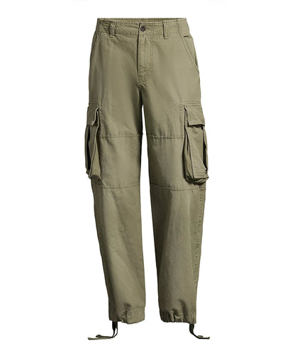 Wide Leg Cargo Pant - Green