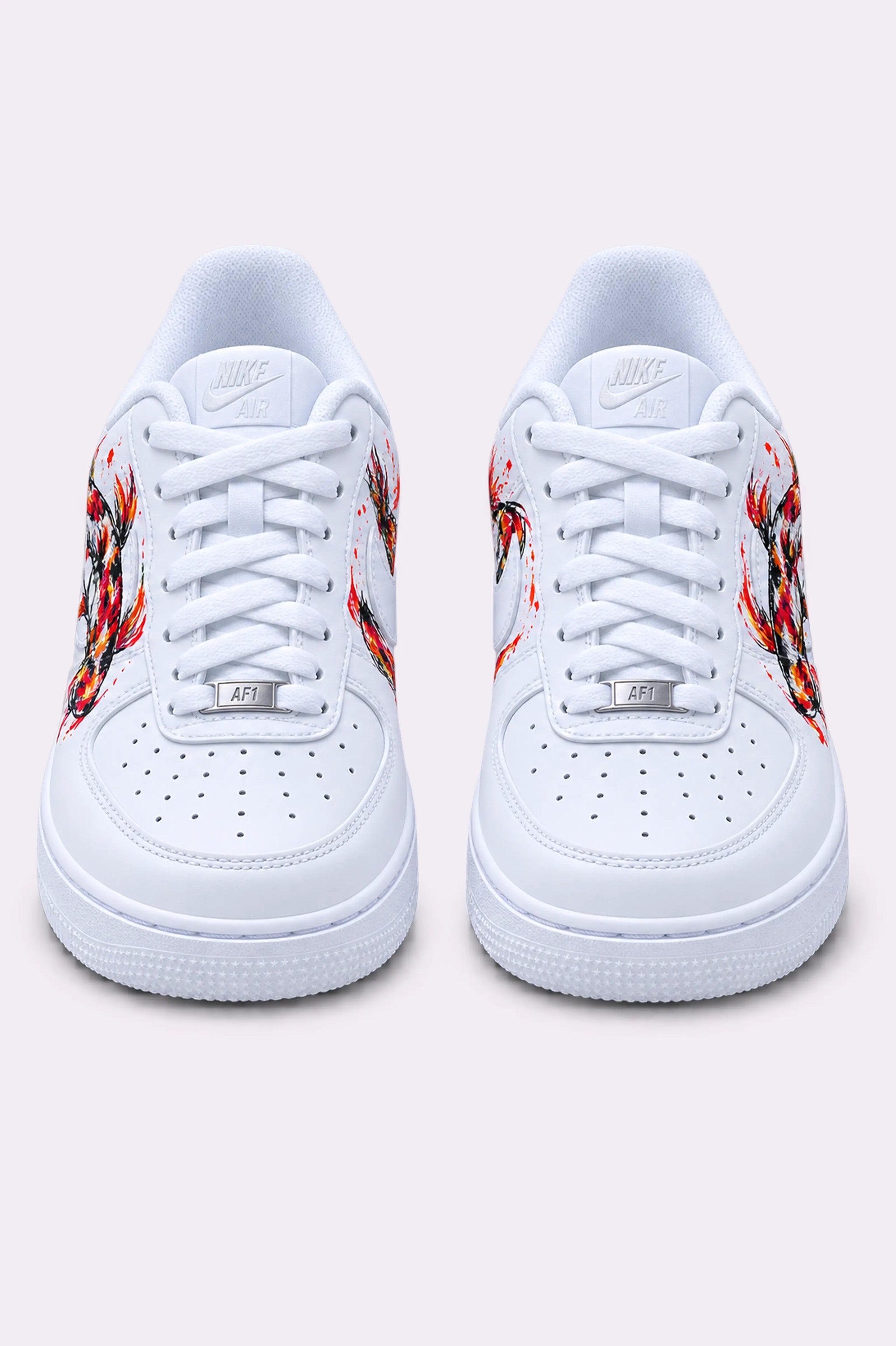 Hand-Painted Koi Fish AF1 Sneakers
