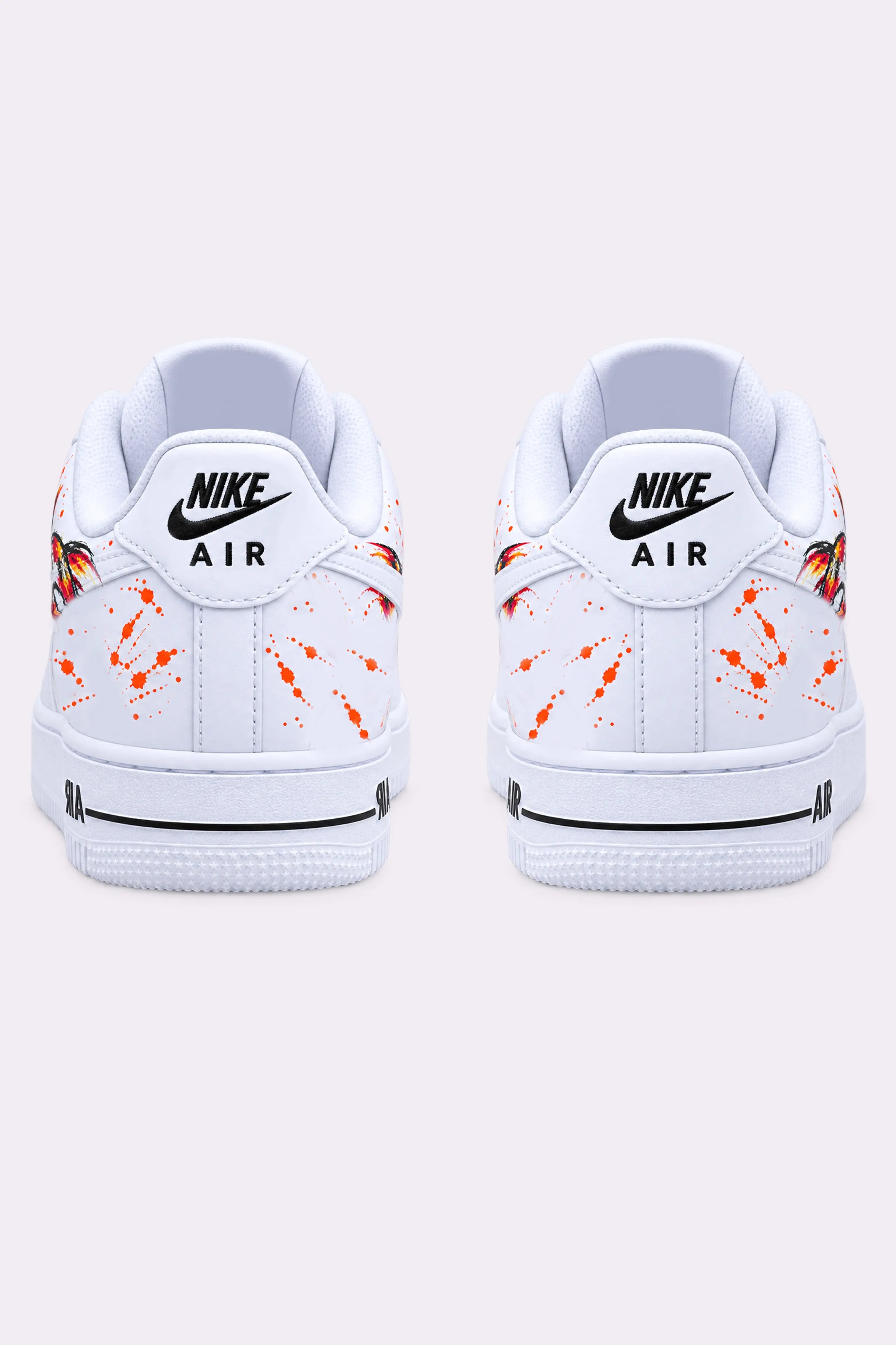 Hand-Painted Koi Fish AF1 Sneakers