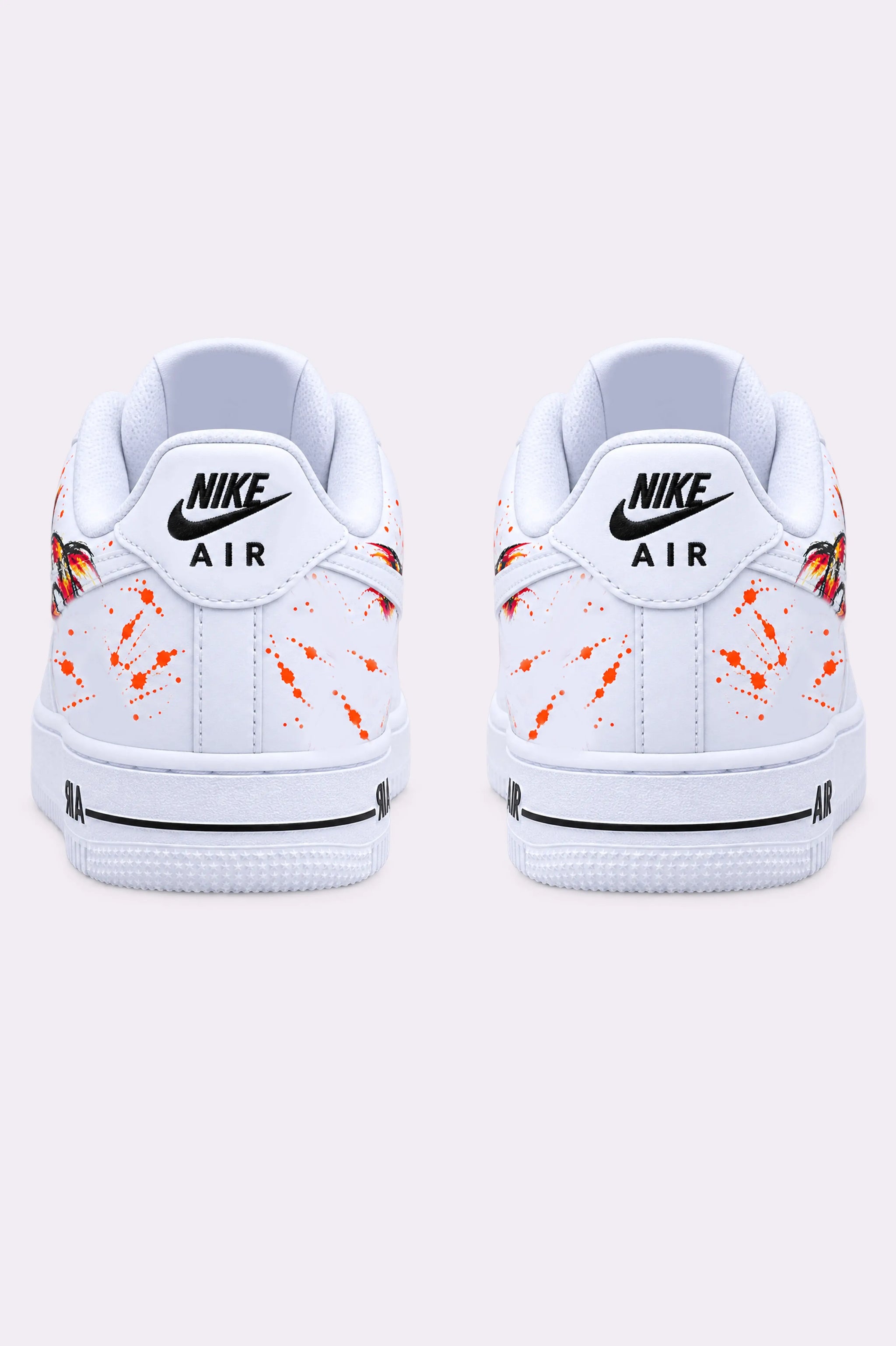 Hand-Painted Koi Fish AF1 Sneakers