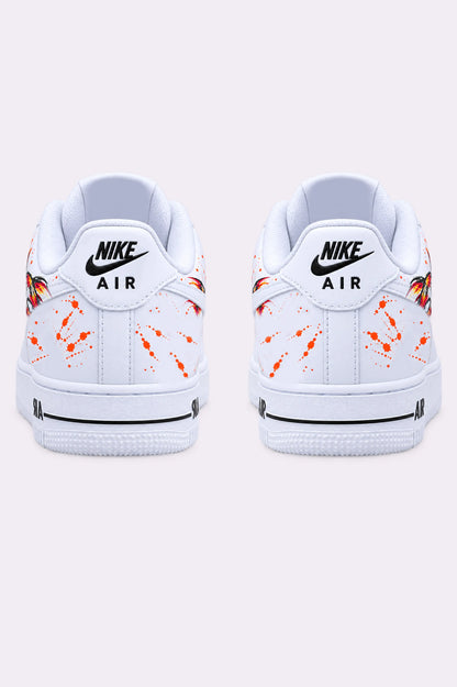 Hand-Painted Koi Fish AF1 Sneakers