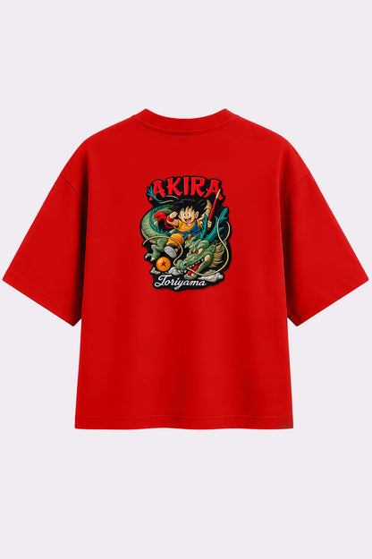 Akira Anime Embroidery Red T-Shirt