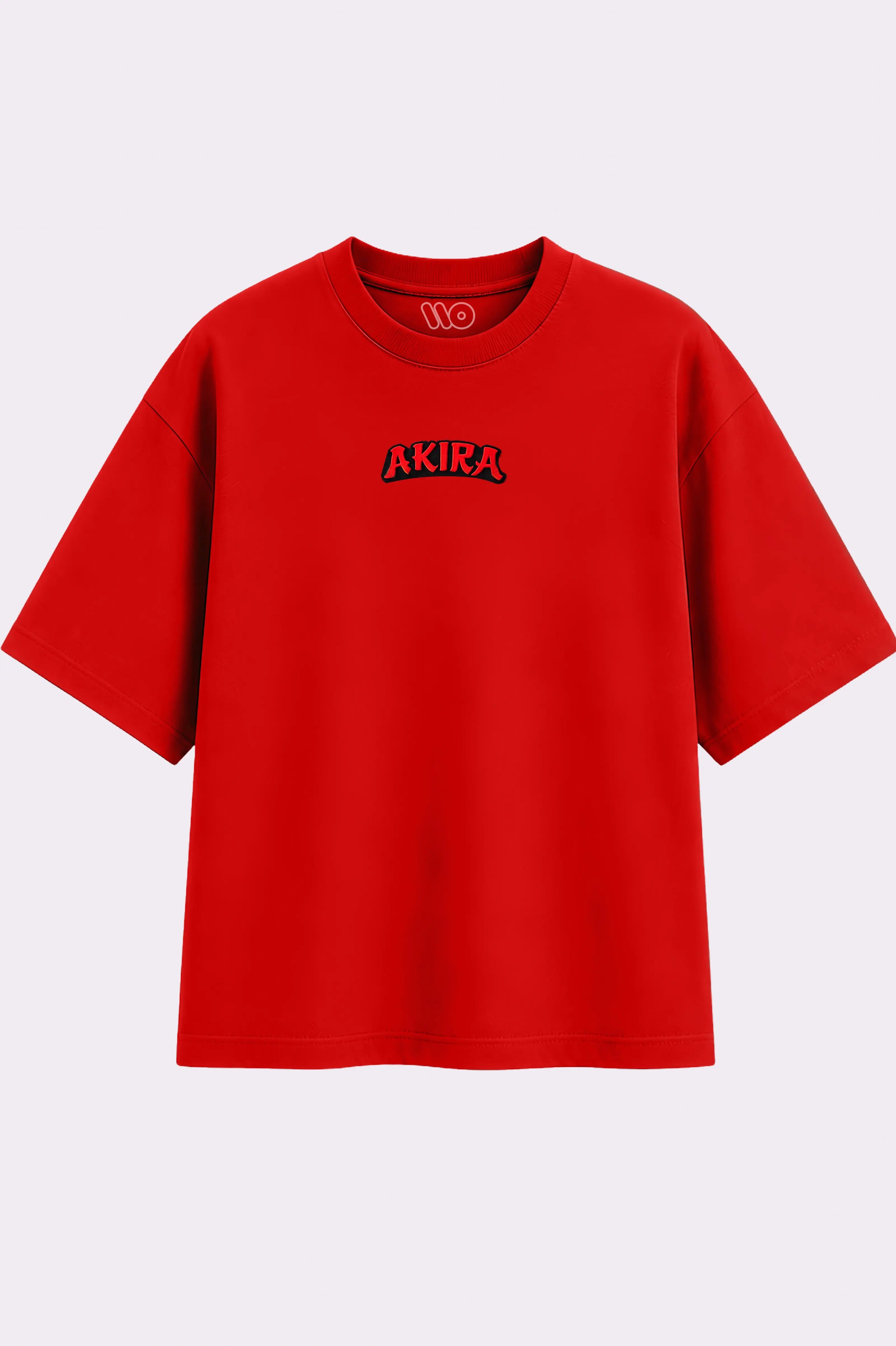 Akira Anime Embroidery Red T-Shirt