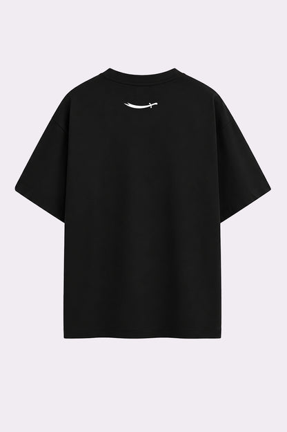 Black Arabic Calligraphy Graphic T-Shirt