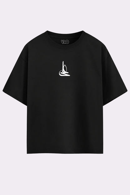 Black Arabic Calligraphy Graphic T-Shirt