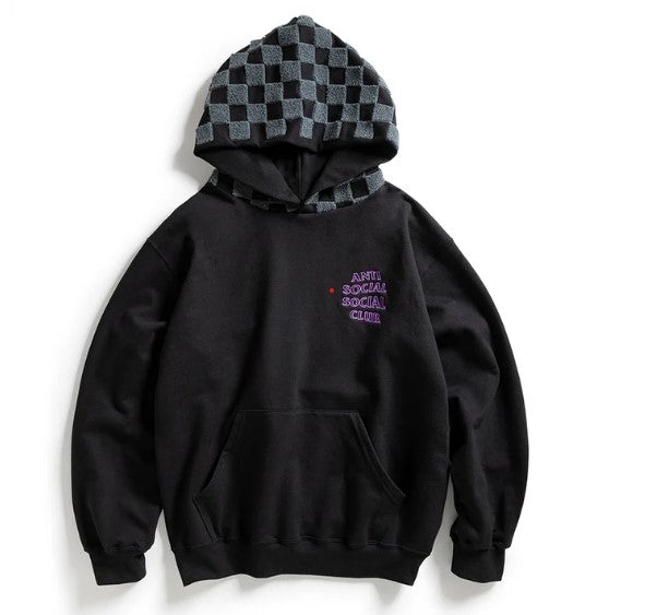 anti social social club Checkered Hoodie