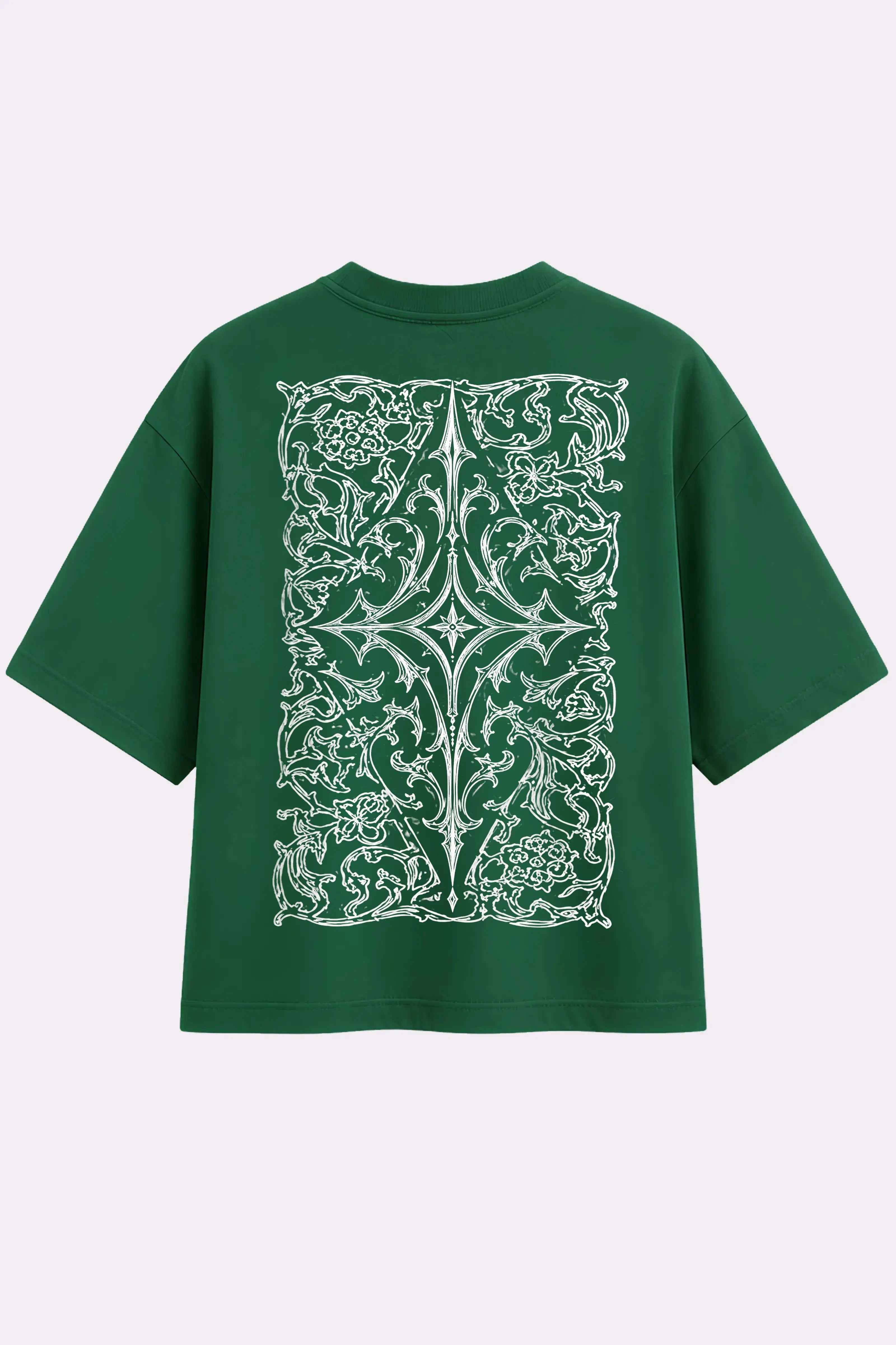 Archives Floral Star Green T-Shirt