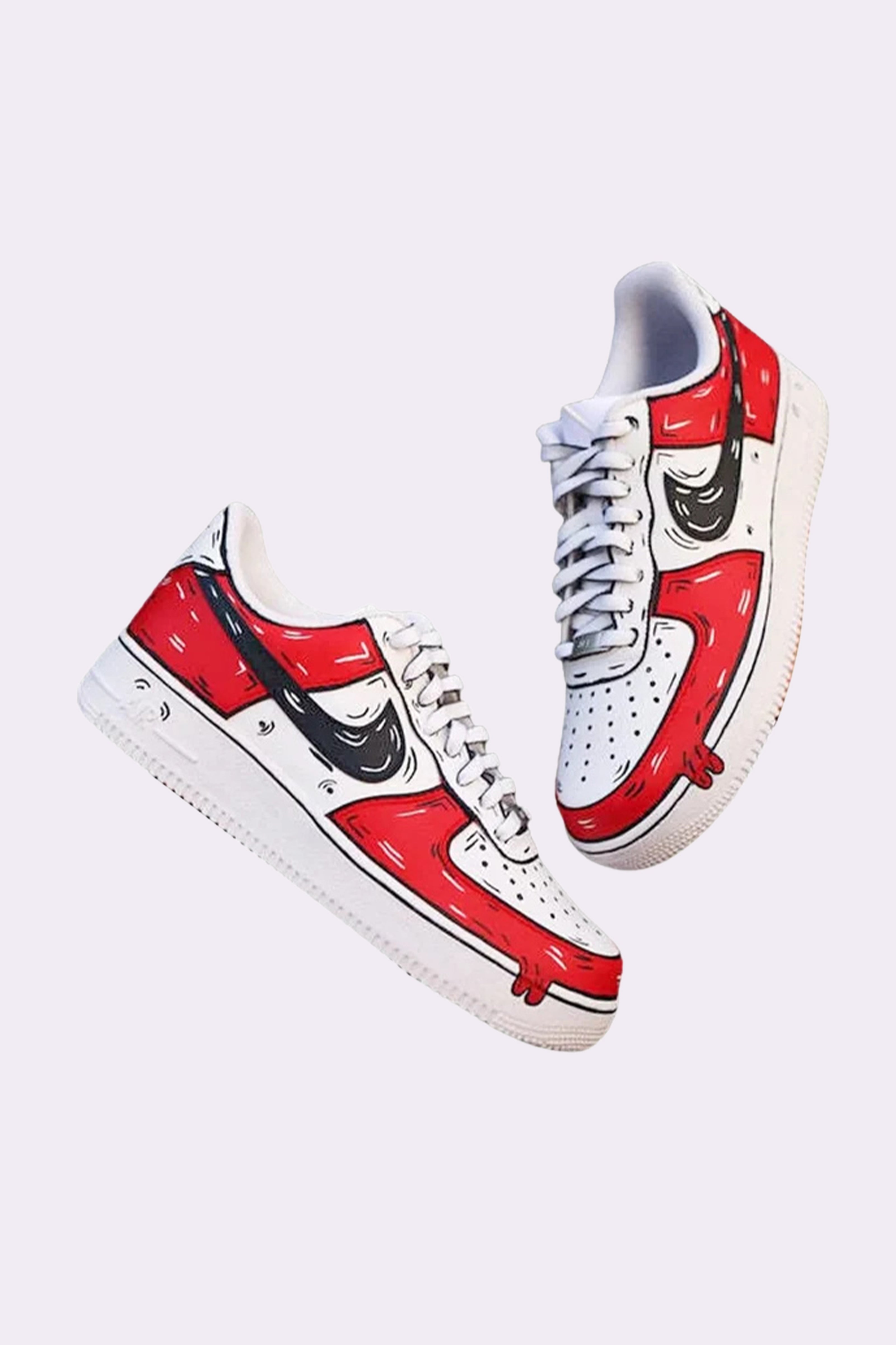 Custom AF1 Cartoon Drip Sneakers