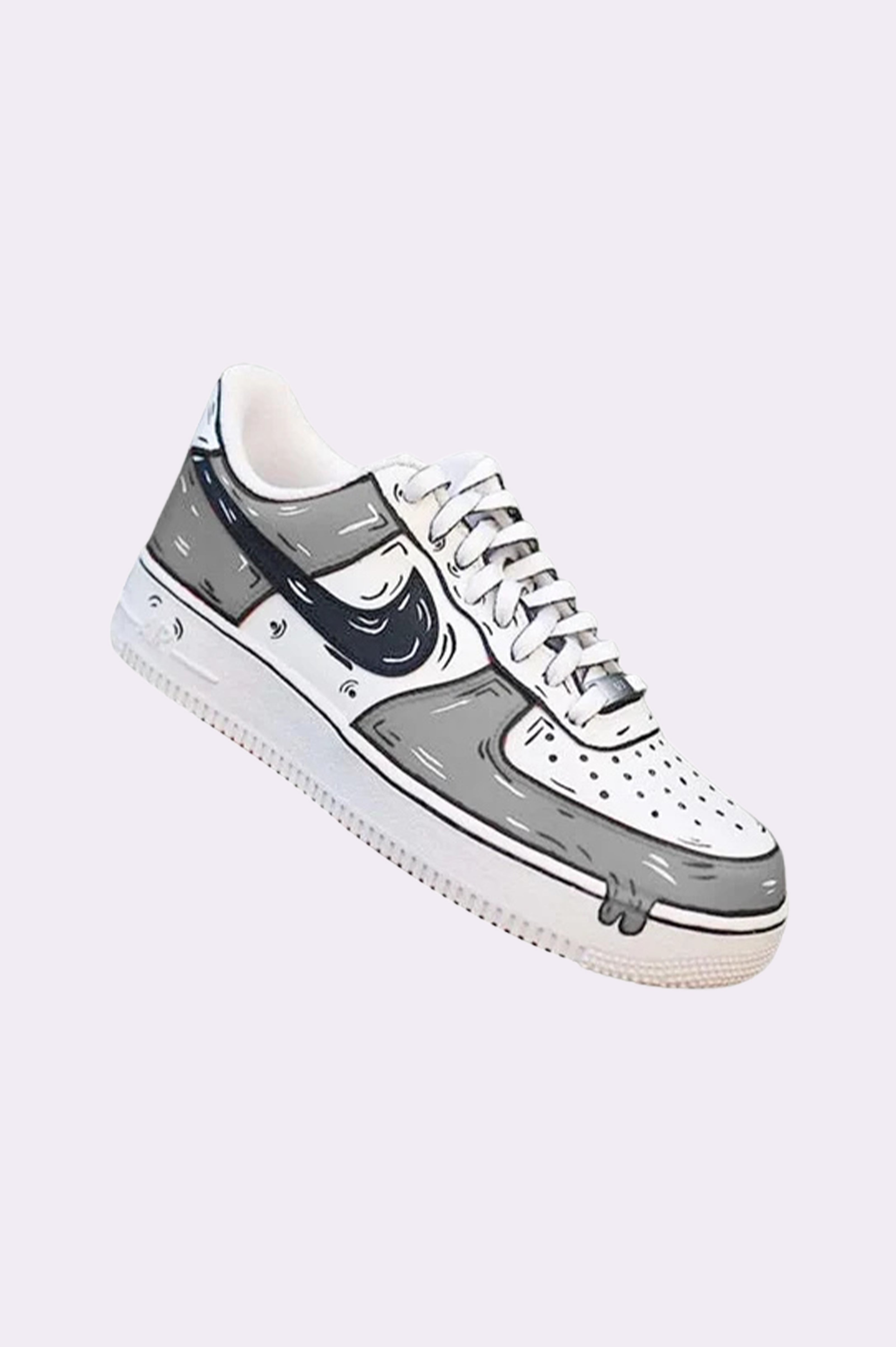Custom AF1 Cartoon Drip Sneakers