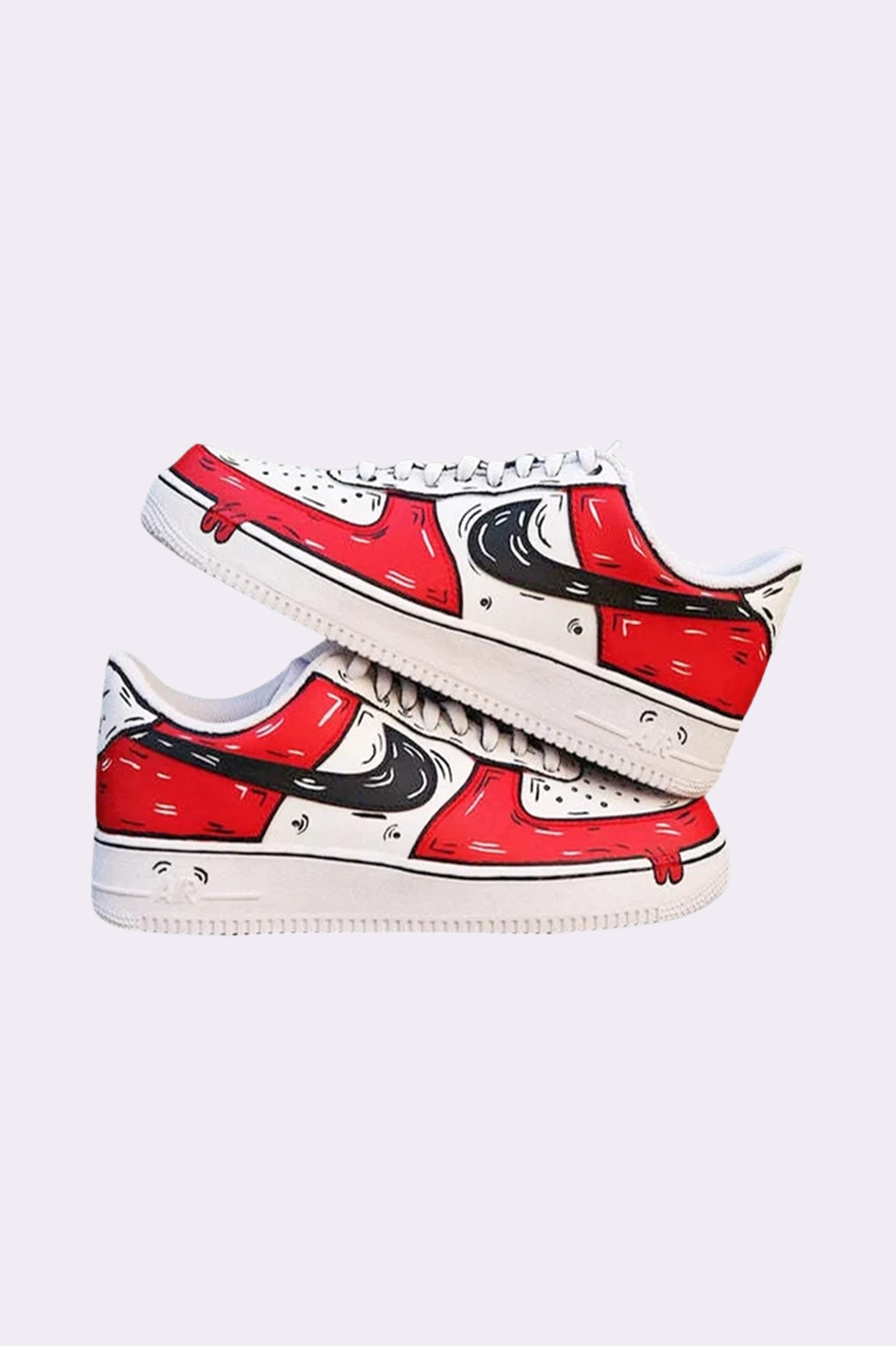 Custom AF1 Cartoon Drip Sneakers