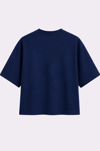 Stand Out Graphic Navy Oversized T-Shirt