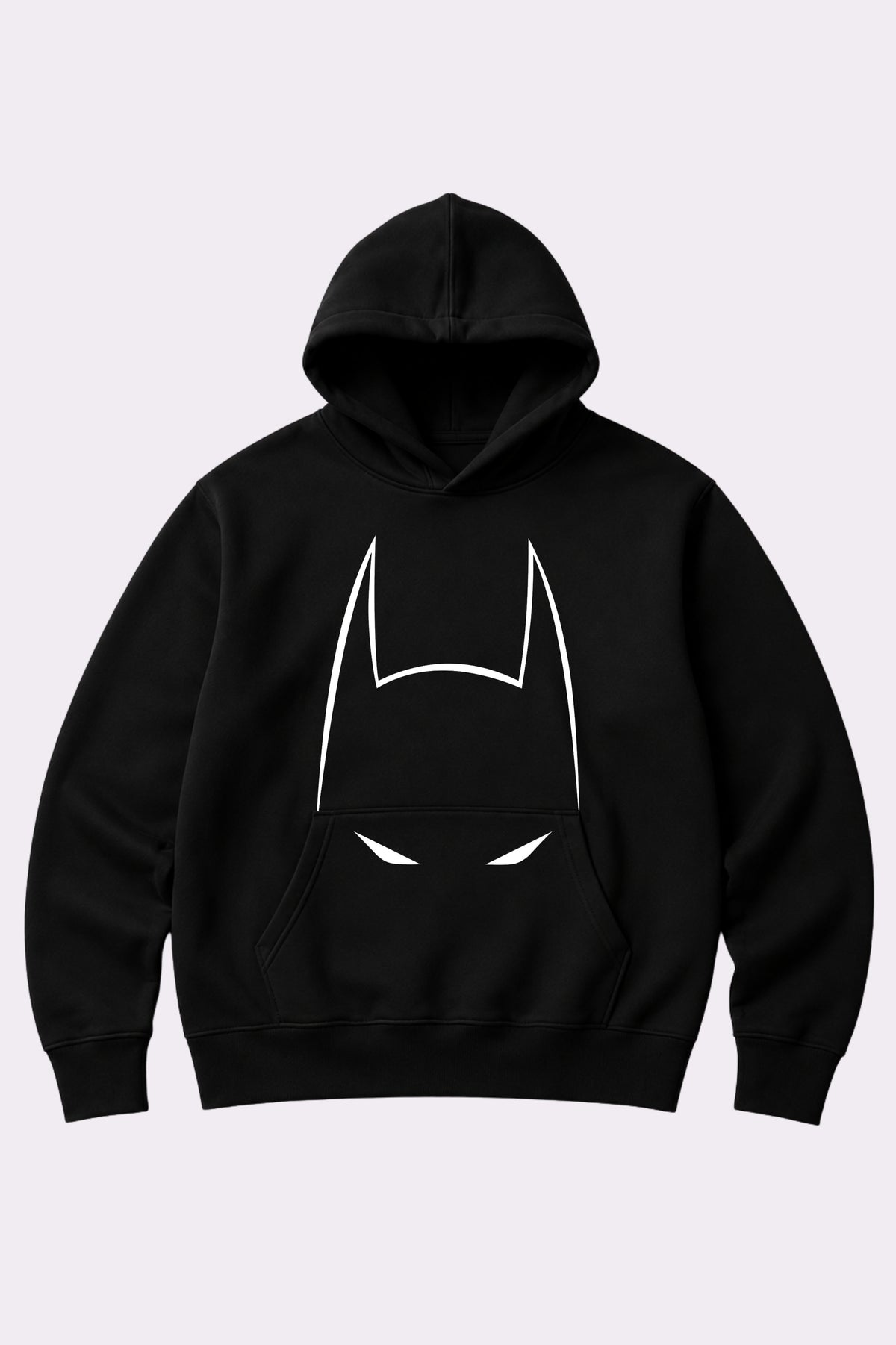 Batman Cowl Black Kids Hoodie