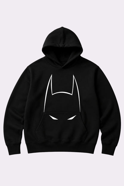 Batman Cowl Black Kids Hoodie