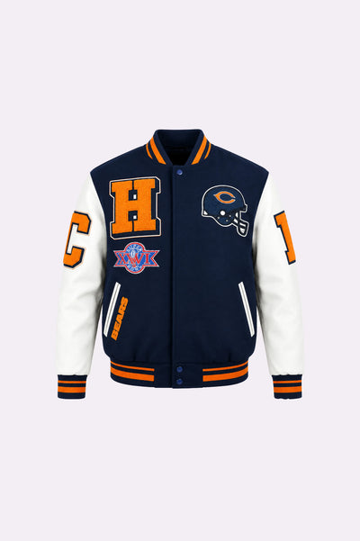 Chicago Bears Varsity Jacket - front view