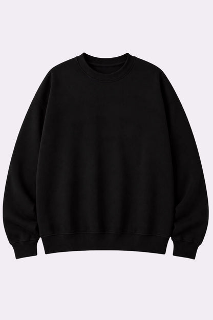 Wearable Outfit Printed Black Sweatshirt