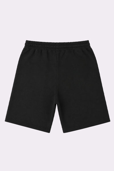 Black Cotton Casual Shorts