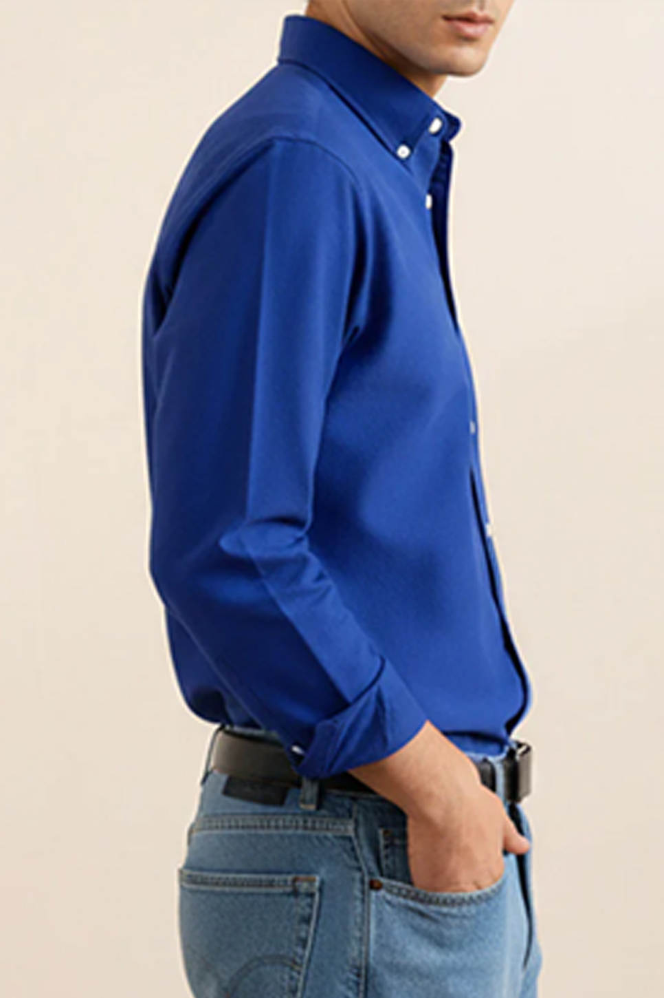 Electric Blue Oxford Shirt