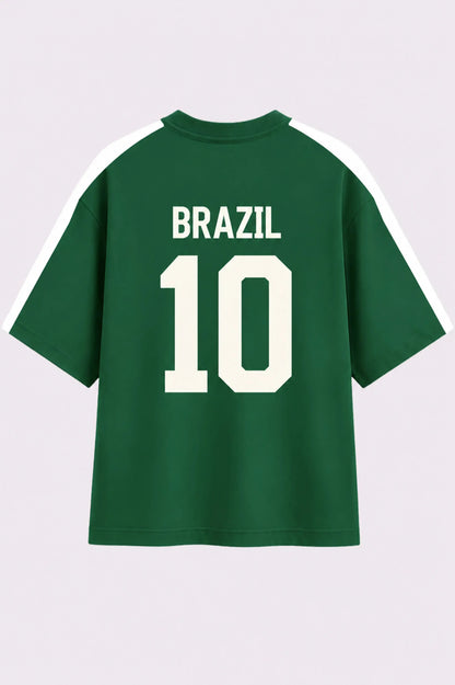 BRAZIL 10 Graphic Football T-Shirt