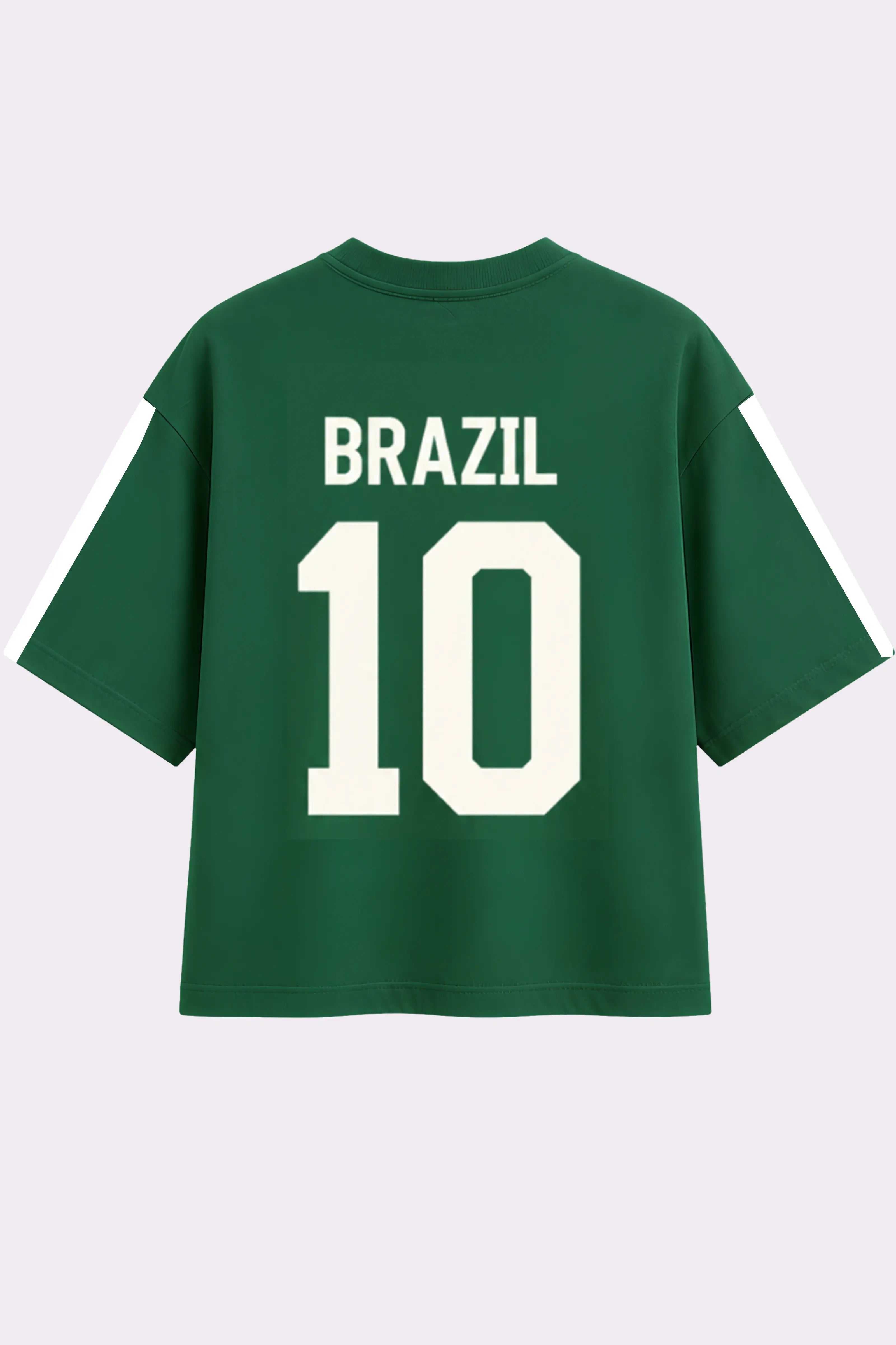 BRAZIL 10 Graphic Green T-Shirt