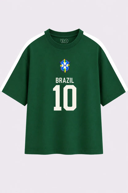 BRAZIL 10 Graphic Football T-Shirt