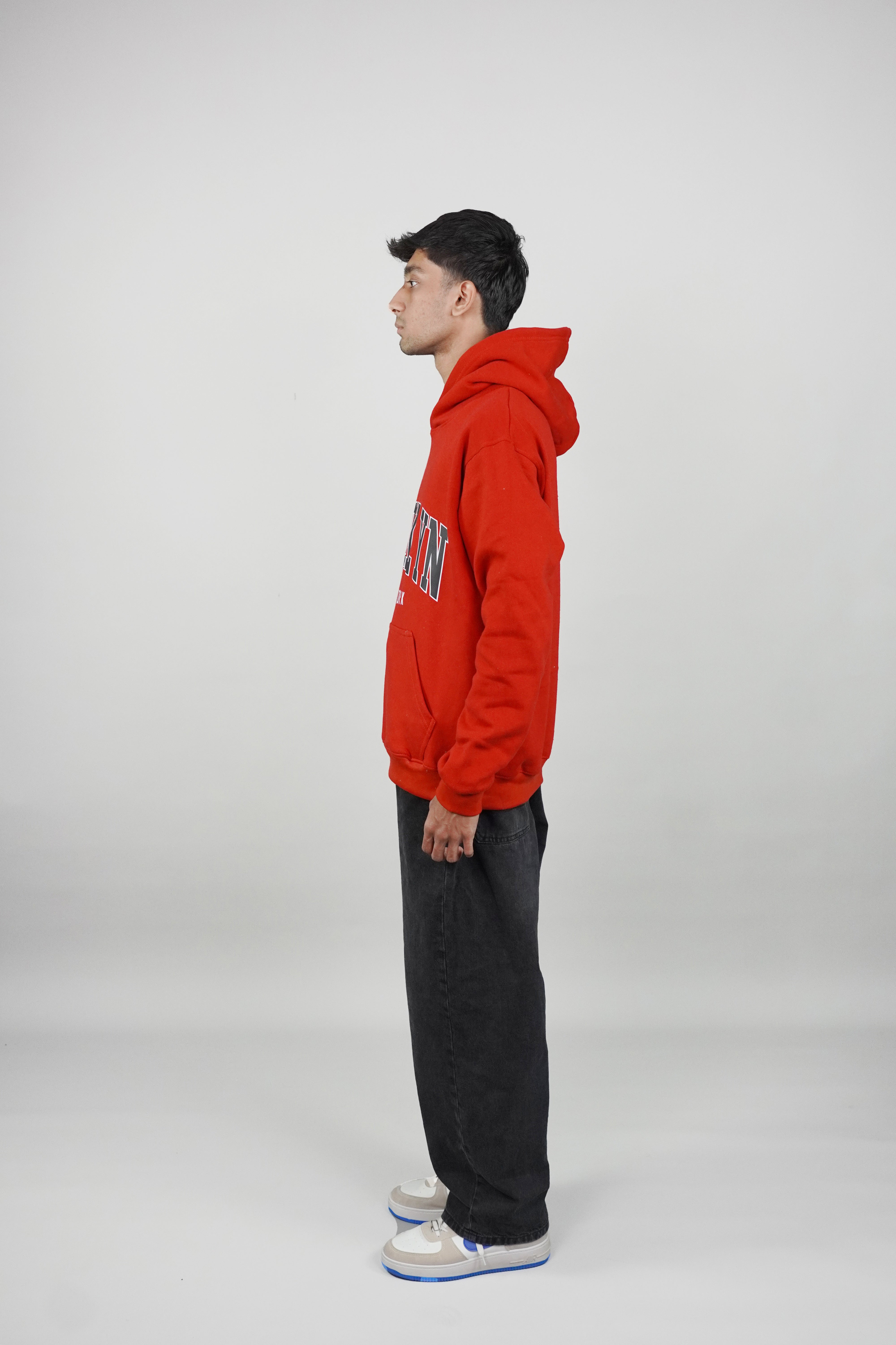 brooklyn New York Pullover Red Hoodie