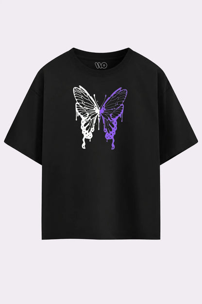 Black Butterfly Oversized T-Shirt