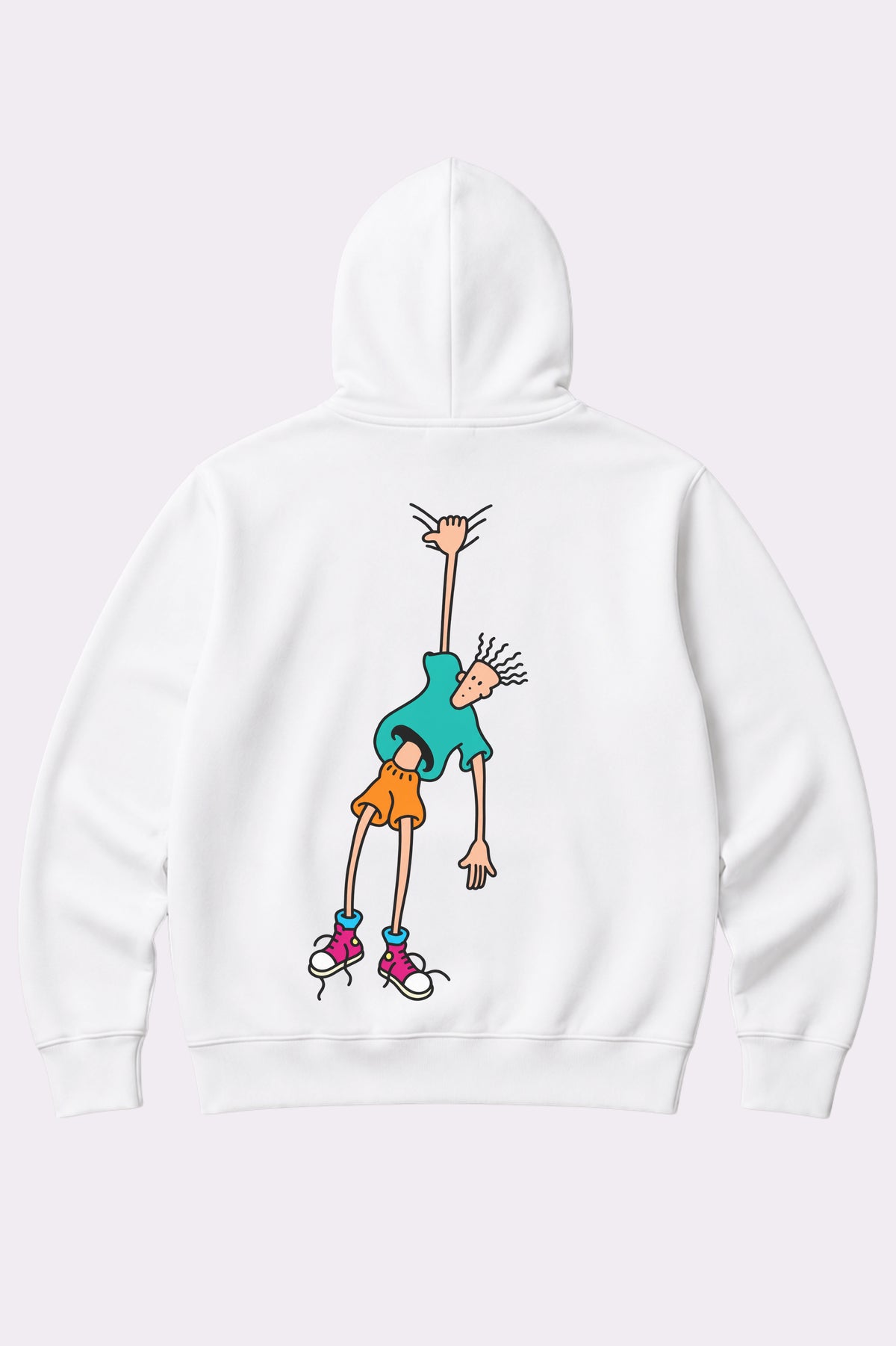 Fido Dido Hanging White Juniors Hoodie