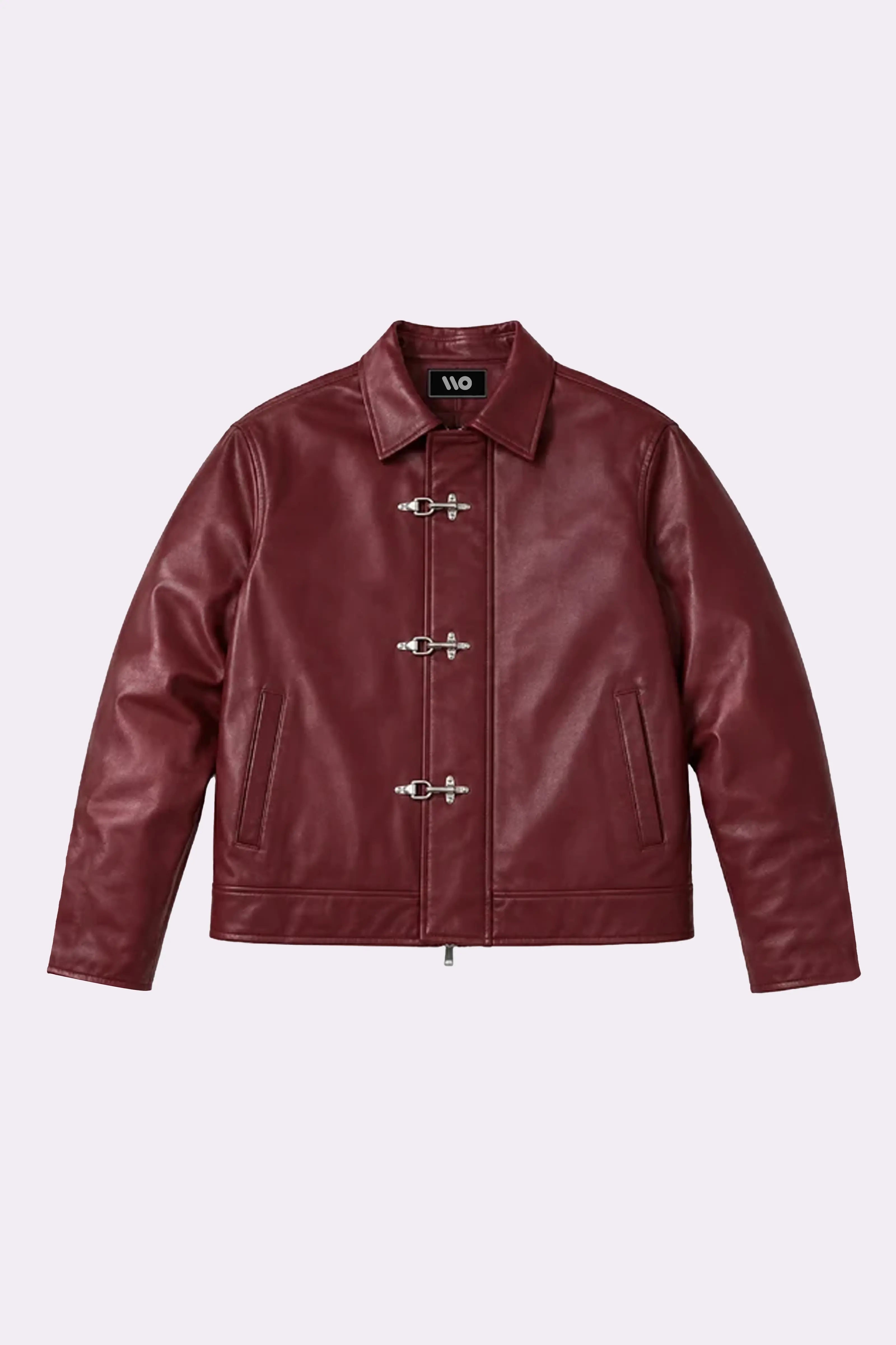 Fireman Clasp Burgundy Jacket