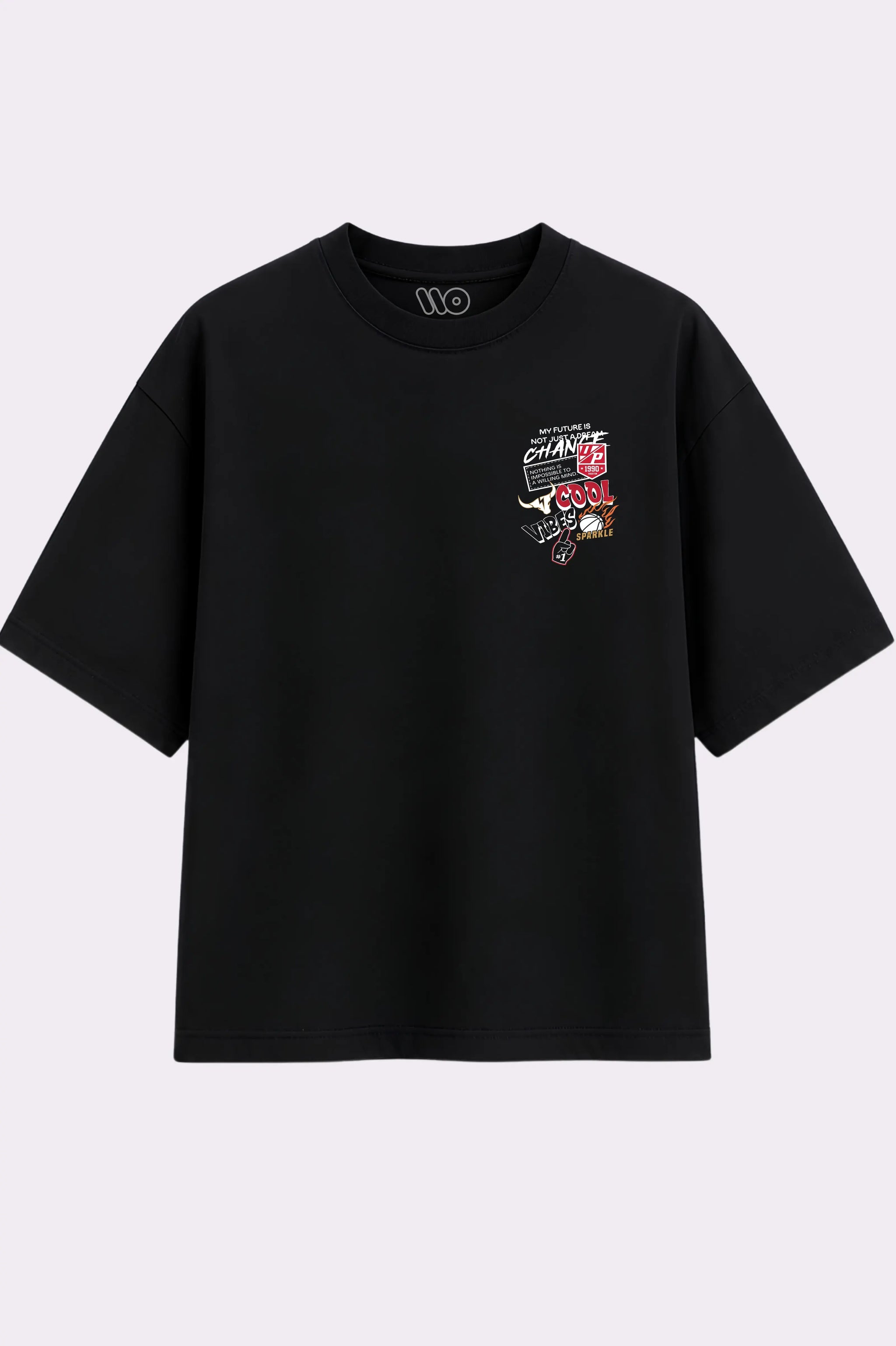Cool Vibes Graphic Black T-Shirt