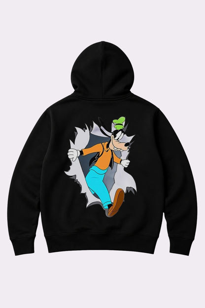 Disney Goofy Teens Black Graphic Hoodie