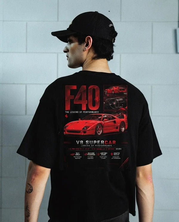 F40 Black T-Shirt