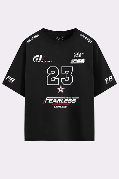 Fair Racing Black Oversized T-Shirt