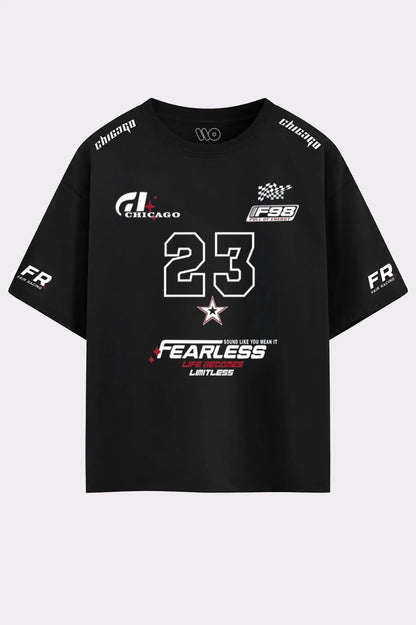 Fair Racing Black Oversized T-Shirt