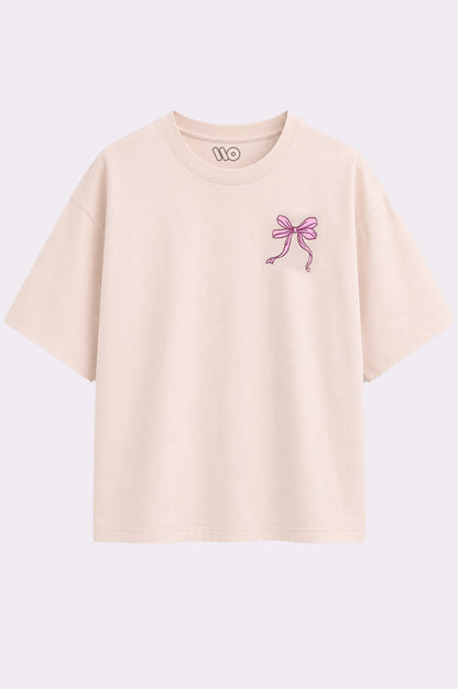 Faith Over Fear Graphic Beige T-Shirt