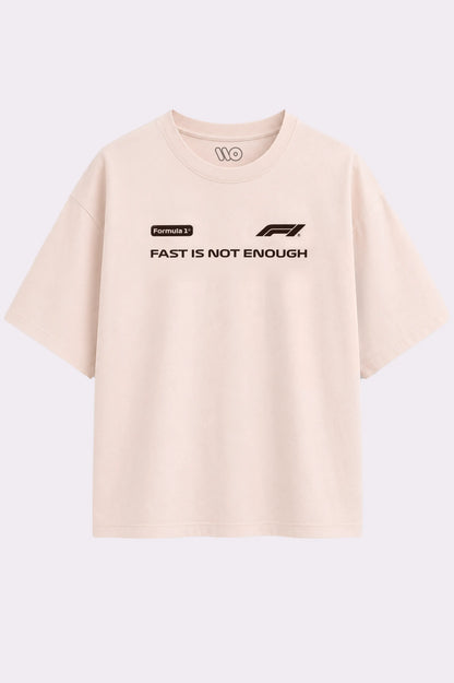 Formula 1 Fast Is Not Enough Beige T-Shirt