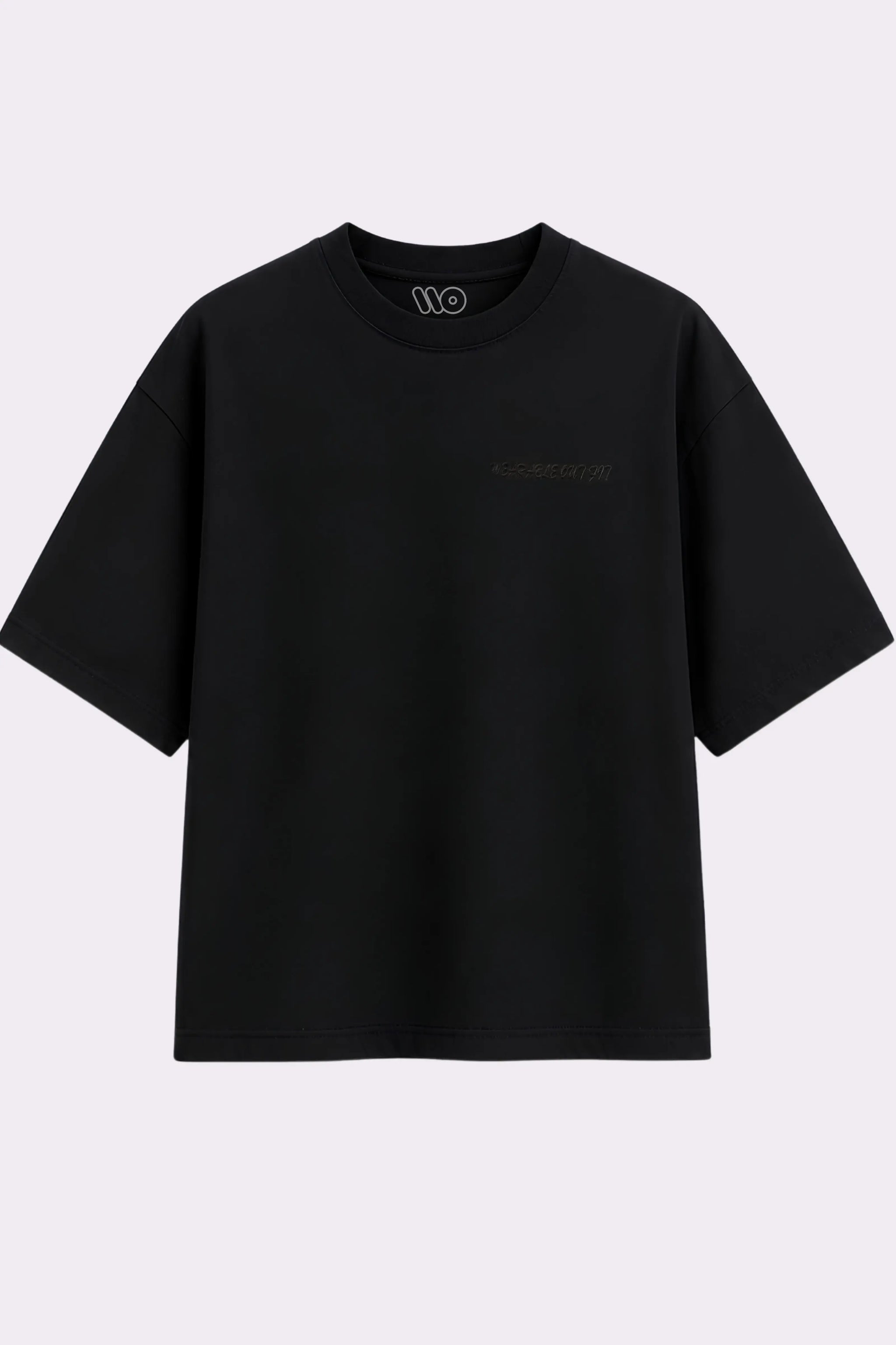 Monochrome Floral Oversized T-Shirt