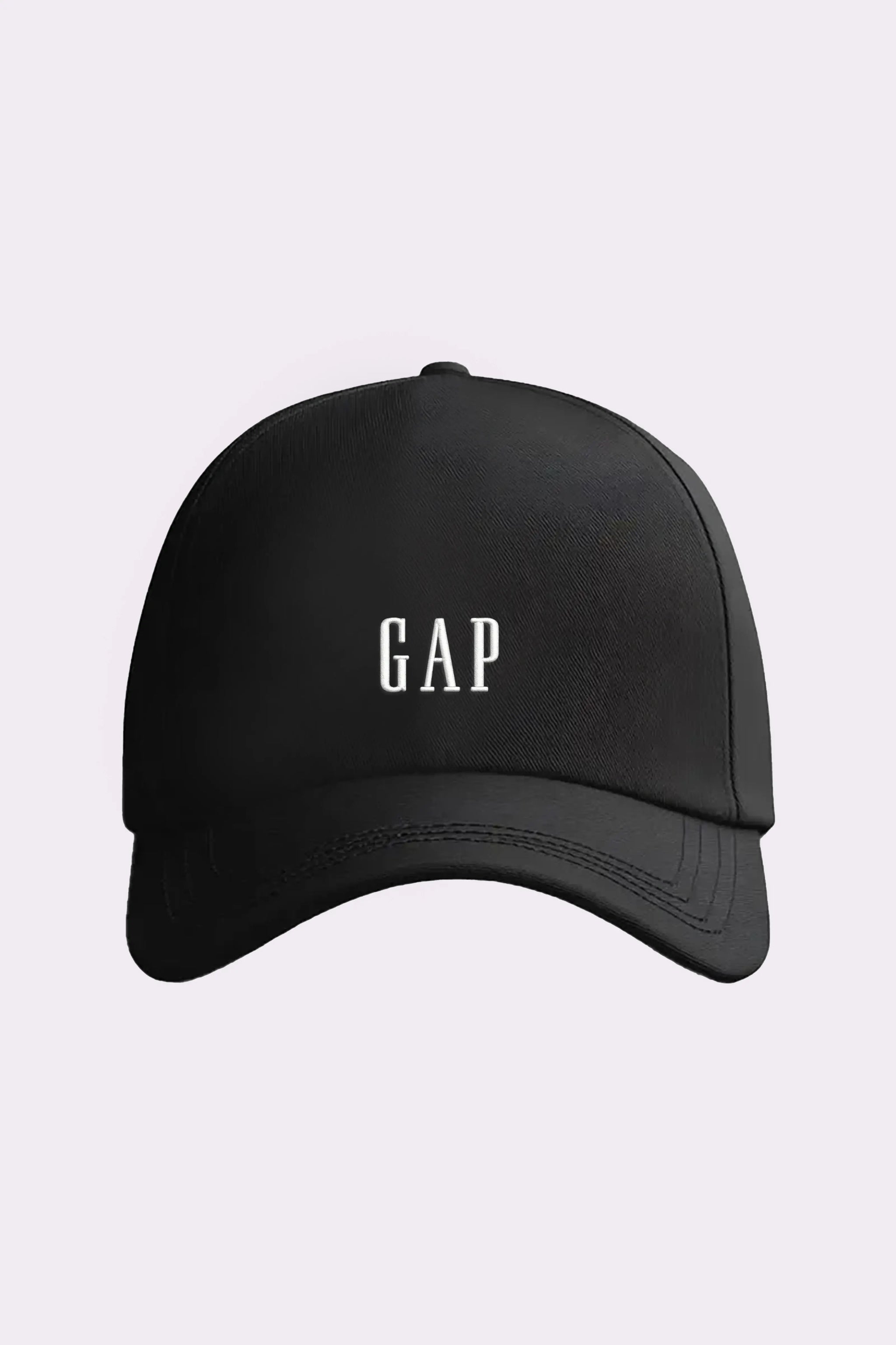 Black Embroidered Baseball Cap